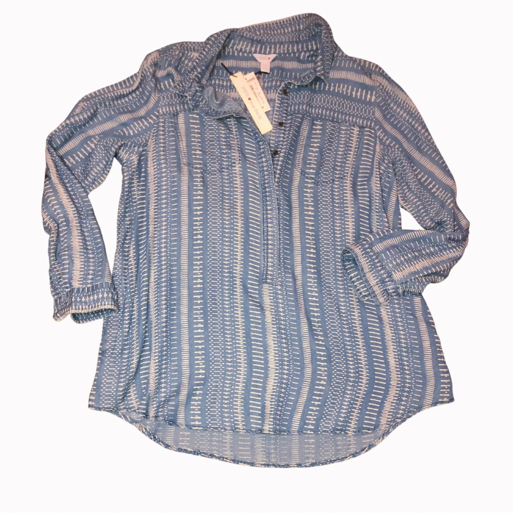 NWT Fleece Pattern Button Up